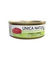 Корм Unica Natura д/кошек тунец с горошком 70г (8733)