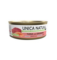 Корм Unica Natura д/кошек тунец с лососем 70г (8702)