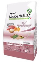 Корм Unica Natura Outdoor д/кош. утк,рис,апел 1,5кг (5204)