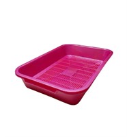 Лоток HOMECAT Atlantis с сеткой рубиновый перламутр 36 см х 26 см х 6,5 см (2504)