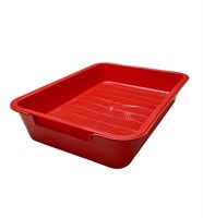Туалет HOMECAT бюджет с сеткой на ножках 2 см красный (37 см х 27см х 8см) (9486)