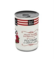 Корм Dog`s Menu консервы для взрослых собак ростбиф из говядины и рубца 1х6 750г