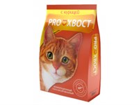 Корм PROХВОСТ сухой для кошек, курица, 350гр (1552)